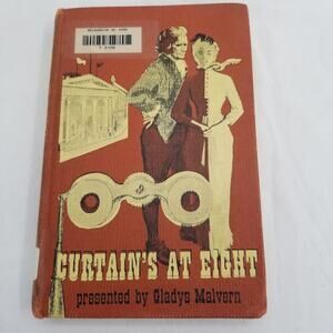 Curtain's at Eight Glady Malvern School Ex-Library Hardback 1957